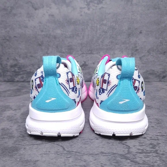 BROOKS Trace 4 Hero Medical Nurse Running Shoes Womens Size 8.5 B White Pink - Picture 4 of 7